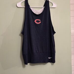 🐻Nike Dri-Fit Chicago Bears Women's Dark Blue Tank Top size Large